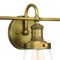 Designers Fountain Taylor 22.6in 3-Light Old Satin Bronze Industrial Indoor Vanity Light with Clear Glass Shades 69503-OSB - alternate 4